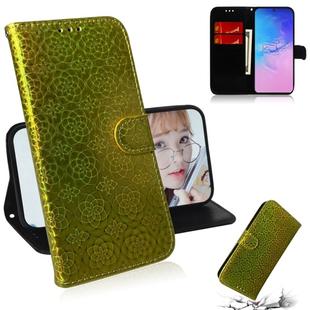 For Galaxy S10 Lite / A91 Solid Color Colorful Magnetic Buckle Horizontal Flip PU Leather Case with Holder & Card Slots & Wallet & Lanyard(Gold)