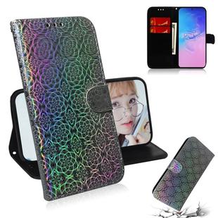 For Galaxy S10 Lite / A91 Solid Color Colorful Magnetic Buckle Horizontal Flip PU Leather Case with Holder & Card Slots & Wallet & Lanyard(Silver)
