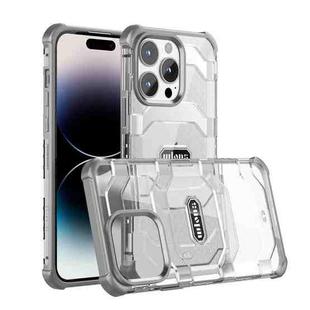 For iPhone 14 Pro Max wlons Explorer Series PC+TPU Phone Case (Grey)