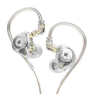 KZ-EDX PRO 1.25m Dynamic HiFi In-Ear Sports Music Headphones, Style:Without Microphone(Transparent)