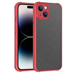For iPhone 14 Pro Carbon Fiber PC + TPU Case(Red)