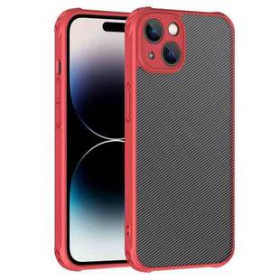 For iPhone 14 Pro Max Carbon Fiber PC + TPU Case (Red)