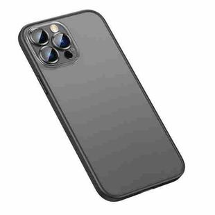 For iPhone 14 Pro Matte PC + TPU Phone Case(Black)