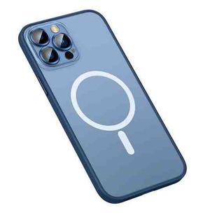 For iPhone 14 Pro Max MagSafe Matte Phone Case (Dark Blue)