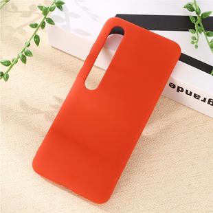 For Xiaomi Mi 10 5G Solid Color Liquid Silicone Shockproof Coverage Case(Red)
