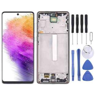 Original Super AMOLED LCD Screen For Samsung Galaxy A73 5G SM-A736B Digitizer Full Assembly with Frame