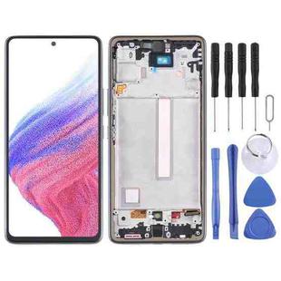 Original Super AMOLED LCD Screen For Samsung Galaxy A53 5G SM-A536B Digitizer Full Assembly with Frame