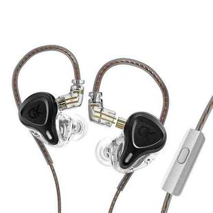 GK G5 1.25m Dynamic Subwoofer HiFi In-Ear Headphones, Style:With Microphone(Black)