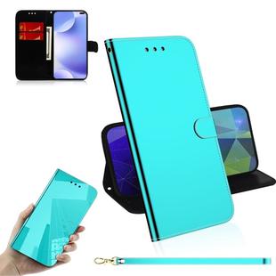 For Xiaomi Redmi K30 Lmitated Mirror Surface Horizontal Flip Leather Case with Holder & Card Slots & Wallet & Lanyard(Mint green)