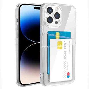 For iPhone 14 Pro Dual Card TPU Phone Case(Transparent)