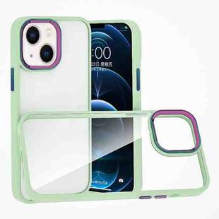 For iPhone 14 Plus Colorful Metal Lens Ring Phone Case (Green)