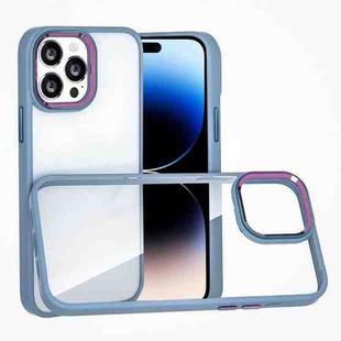 For iPhone 14 Pro Max Colorful Metal Lens Ring Phone Case (Baby Blue)