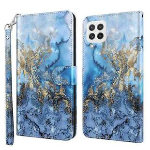 For Samsung Galaxy A22 4G / M32 4G India & Global 3D Painting Pattern Flip Leather Phone Case(Milky Way)