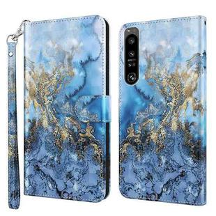 For Sony Xperia 1 IV 3D Painting Pattern Flip Leather Phone Case(Milky Way)