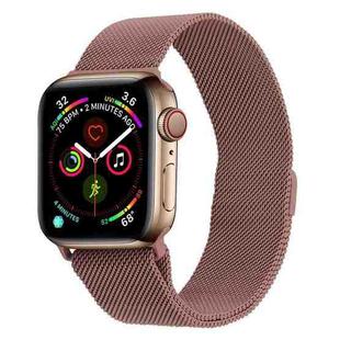 Milanese Stainless Steel Watch Band For Apple Watch Ultra 49mm&Watch Ultra 2 49mm / Series 9&8&7 45mm / SE 3&SE 2&6&SE&5&4 44mm / 3&2&1 42mm(Pink)