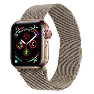 Milanese Stainless Steel Watch Band For Apple Watch Ultra 49mm&Watch Ultra 2 49mm / Series 9&8&7 45mm / SE 3&SE 2&6&SE&5&4 44mm / 3&2&1 42mm(Vintage Gold)