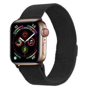 Milanese Stainless Steel Watch Band For Apple Watch Series 8&7 41mm / SE 2&6&SE&5&4 40mm / 3&2&1 38mm(Black)