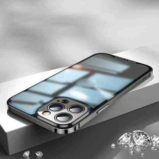 For iPhone 14 Pro Max AG Frosted Glass Phone Case (Black)