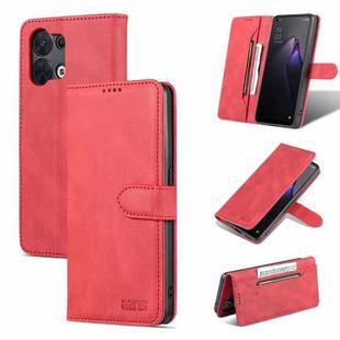 For OPPO Reno8 AZNS Dream II Skin Feel Horizontal Flip Leather Case(Red)