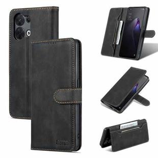 For OPPO Reno8 Pro AZNS Dream II Skin Feel Horizontal Flip Leather Case(Black)