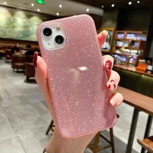 For iPhone 14 TPU Glitter All-inclusive Shockproof Protective Phone Case (Pink)