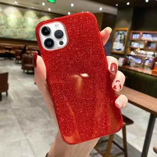 For iPhone 14 Pro Max TPU Glitter All-inclusive Shockproof Protective Phone Case (Red)