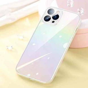 SULADA Color Glaze Series Gradient PC + TPU Phone Case For iPhone 13 Pro(White)