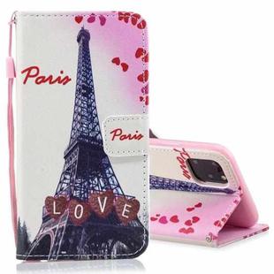 Painted Pattern Horizontal Flip Leather Phone Case For iPhone 14 Pro(Love Tower)