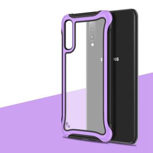 For Galaxy A50 Blade Series Transparent AcrylicProtective Case(Purple)