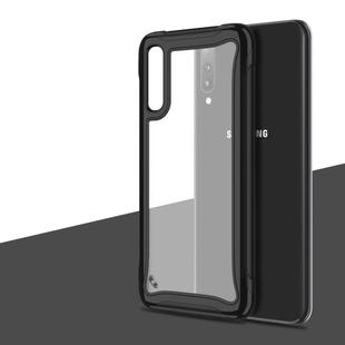 For Galaxy A50 Blade Series Transparent AcrylicProtective Case(Black)
