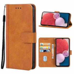 For Samsung Galaxy A13 SM-A137 Leather Phone Case(Brown)