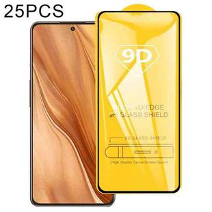 25 PCS 9D Full Glue Full Screen Tempered Glass Film For OPPO Realme GT2 Explorer Master