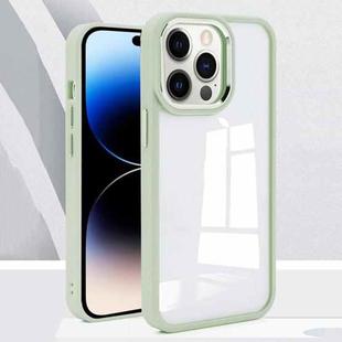 For iPhone 14 Pro Charming Pupil II Transparent PC + TPU Phone Case(Matcha Green)