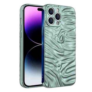 Wave Electroplating TPU Phone Case For iPhone 14 Pro Max(Sierra Blue)