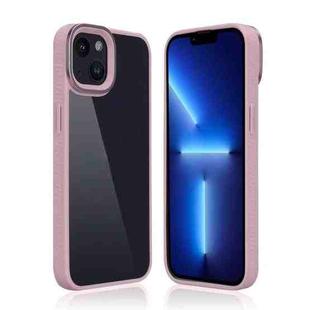 For iPhone 14 Plus Shield Acrylic Phone Case (Pink)