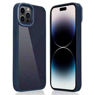 Shield Acrylic Phone Case For iPhone 14 Pro(Dark Blue)