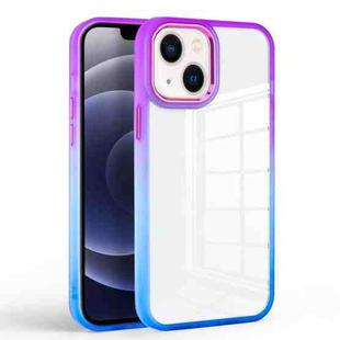 For iPhone 14 Plus Colorful Gradient Phone Case (Purple + Blue)