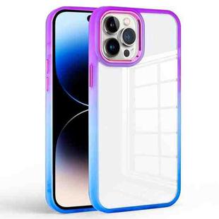 Colorful Gradient Phone Case For iPhone 14 Pro(Purple + Blue)