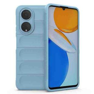 For Honor X7/Play 30 Plus Magic Shield TPU + Flannel Phone Case(Light Blue)