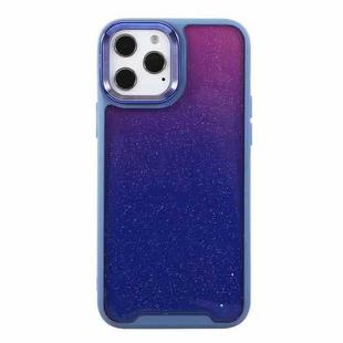 Shockproof Gradient Phone Case For iPhone 12 Pro Max(Blue Purple)