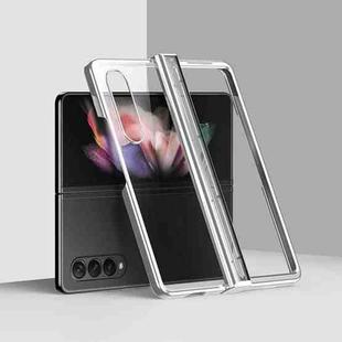 For Samsung Galaxy Z Fold4 5G Electroplating PC Full Coverage Shockproof Phone Case(Silver)