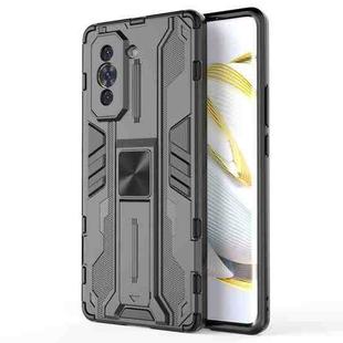 For Huawei Nova 10 4G Supersonic PC + TPU Shock-proof Protective Phone Case with Holder(Black)