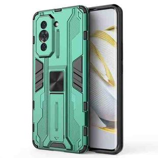 For Huawei Nova 10 Pro 4G Supersonic PC + TPU Shock-proof Protective Phone Case with Holder(Green)