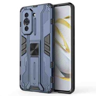 For Huawei Nova 10 Pro 4G Supersonic PC + TPU Shock-proof Protective Phone Case with Holder(Dark Blue)