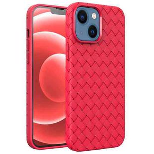 For iPhone 14 BV Woven All-inclusive Phone Case (Red)