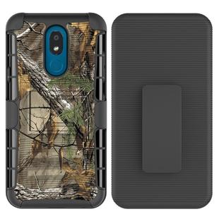 For LG K30 (2019) PC + Silicone Back Clip Sliding Sleeve Protective Case(Camouflage)
