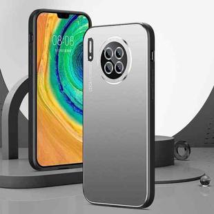 For Huawei Mate 30 Pro All-Inclusive Lens Frosted Metal Phone Case(Silver Grey)