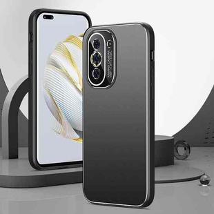 For Huawei nova 10 Pro All-Inclusive Lens Frosted Metal Phone Case(Black)