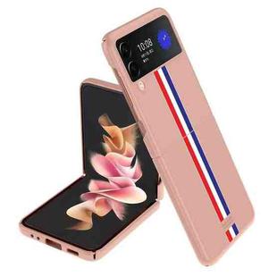 For Samsung Galaxy Z Flip4 Shock-resistant Skin Feel Matte Phone Case(Color Bar Pink)