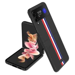 For Samsung Galaxy Z Flip4 Shock-resistant Skin Feel Matte Phone Case(Color Bar Black)